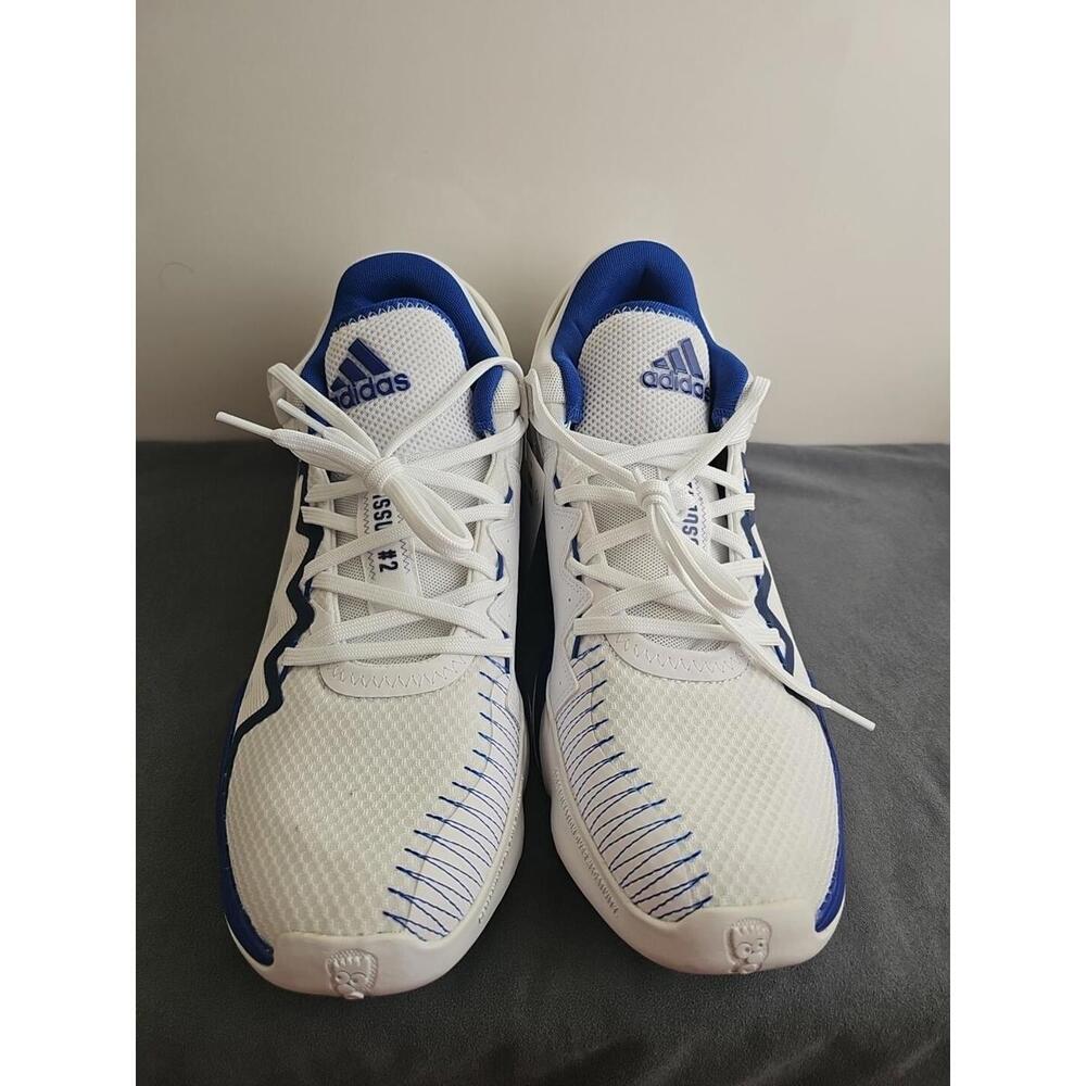 Adidas D.O.N. Issue 2 Men's 11 Basketball‎ Shoes White/Royal Blue NWB